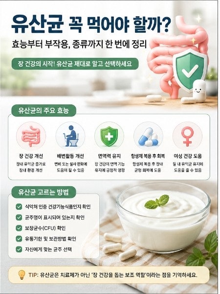 유산균 종류 너무 많다면? 내 몸에 맞는 유산균 선택법과 복용법