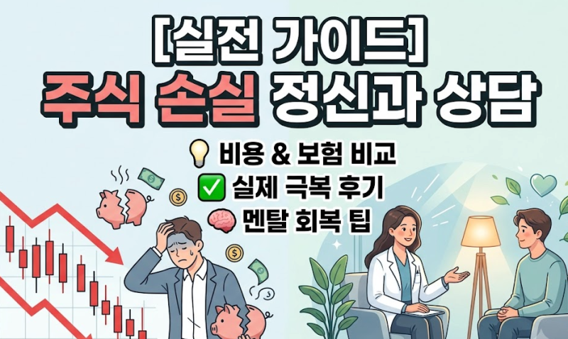 주식 손실 후 찾아온 우울증, 정신과 상담 비용부터 실비 보험 적용까지 실전 회복 가이드