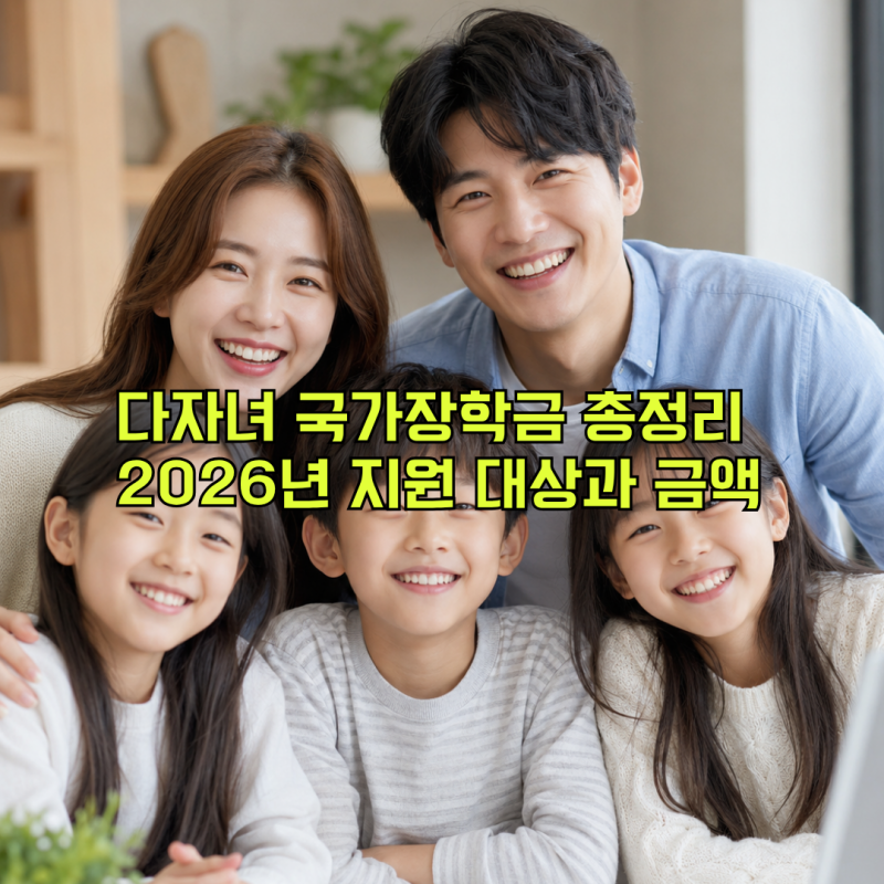다자녀 국가장학금 총정리 2026년 소득구간별 지원 대상과 금액