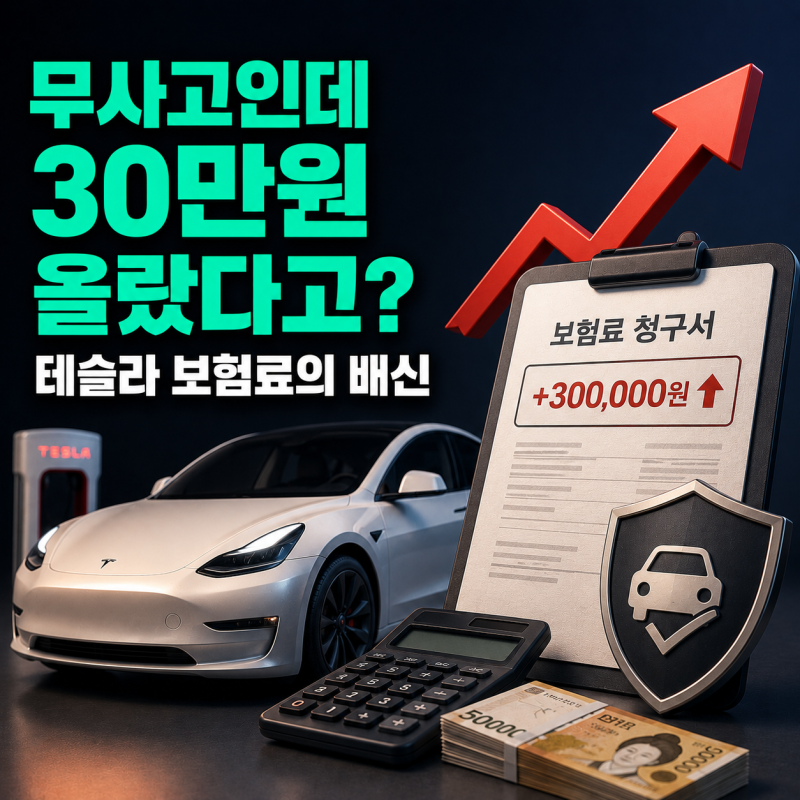 무사고인데 30만원 올랐다고? 테슬라 보험료의 배신