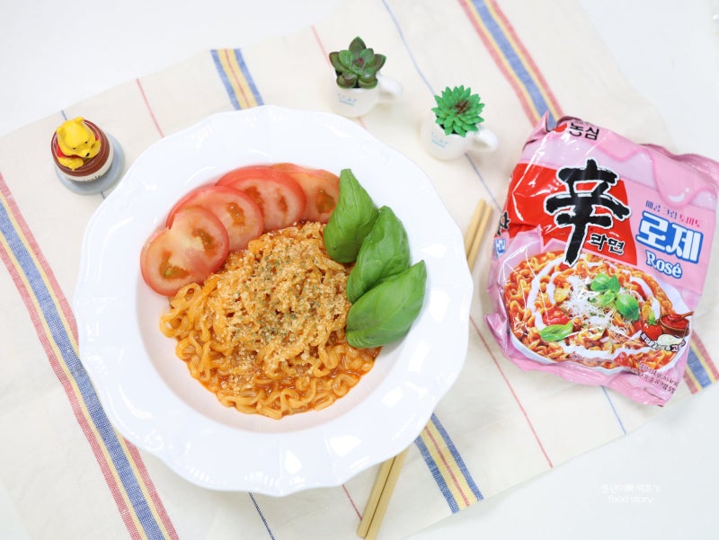 소문 듣고 먹어본 신라면 로제 레시피 토마토 볶음 라면 끓이는법