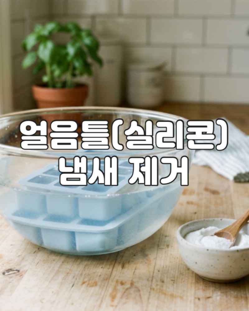 실리콘 얼음틀 냄새 제거, 얼음에서 이상한 냄새 날 때 해결법