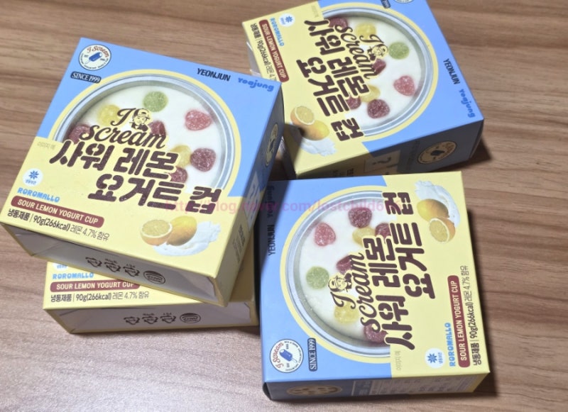 연준 아이스크림 gs25 연준 요아정 콜라보 사워레몬요거트 (샤워레몬요거트 아니고ㅋ)