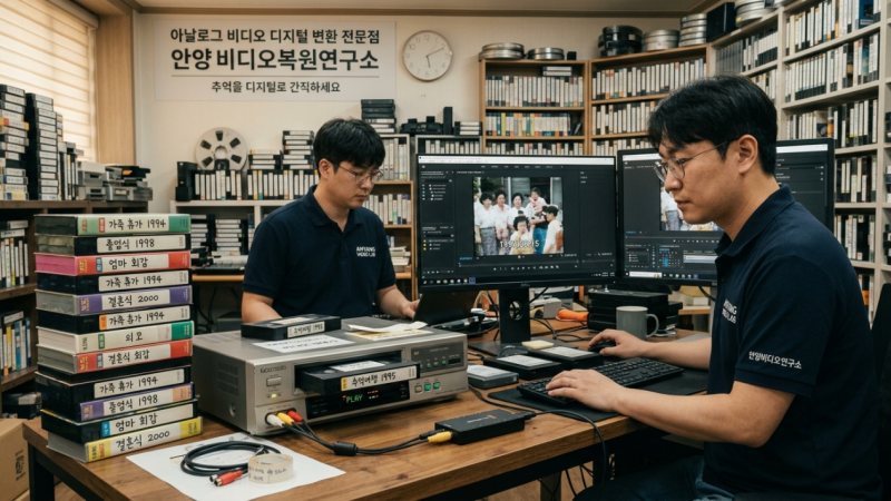 안양 비디오테이프 변환 더 늦기 전에 디지털로 옮기세요