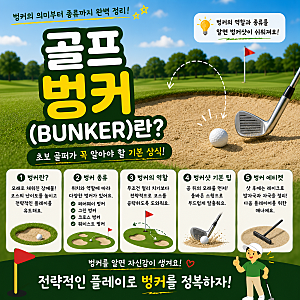 골프용어) 골프 벙커(Bunker) 뜻? 종류와 역할까지 쉽게 이해하기