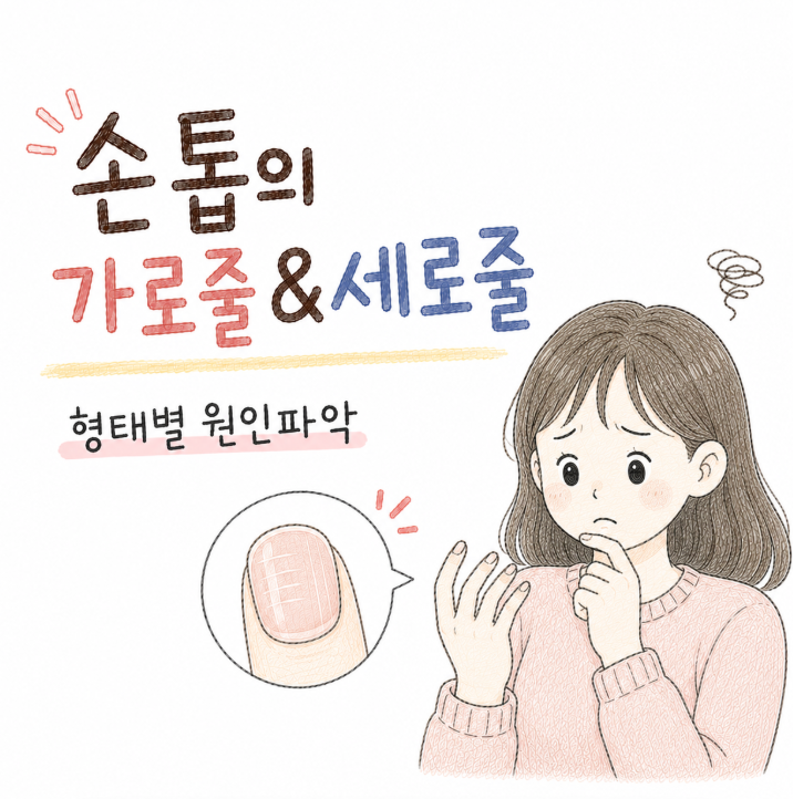 손톱 세로줄·가로줄 원인 정리, 그냥 노화일까 건강 이상 신호일까?