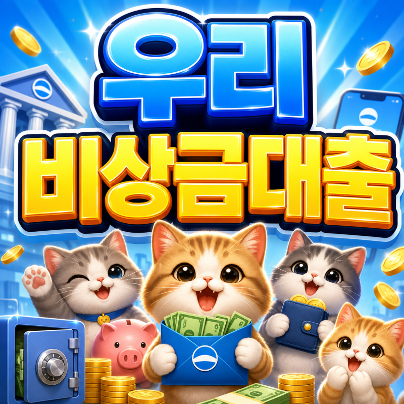 2026 우리비상금대출 최대 300만원 무서류 혜택과 종료 이후 대체 대출은!?