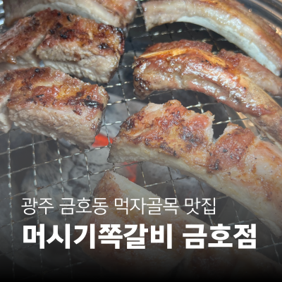 뜯고 맛보는 재미가 있는 광주 갈비맛집 추천 광주 금호동 맛집 머시기쪽갈비