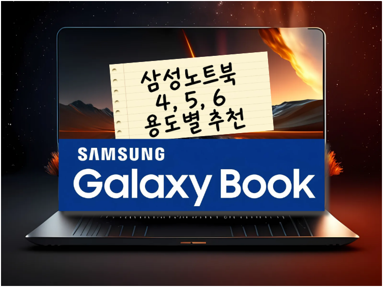 2026 삼성노트북 4·5·6 가격 성능 비교 (갤럭시북 용도별 가성비 추천)