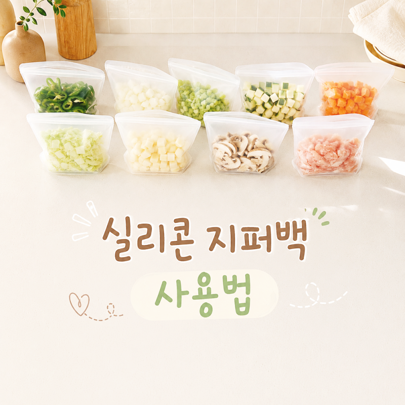 실리콘 지퍼백 사용법, 한달 써보고 세척부터 보관까지 정리해봤어요