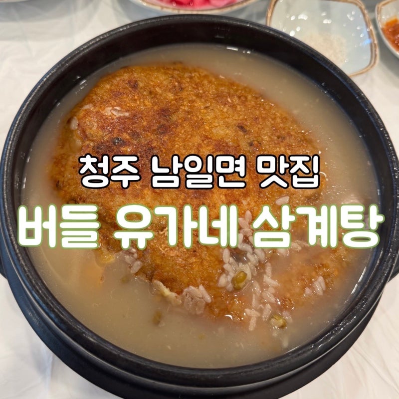 [청주/남일면] 버들 유가네 누룽지 삼계탕｜복날 몸보신, 가족모임하기 좋은 맛집