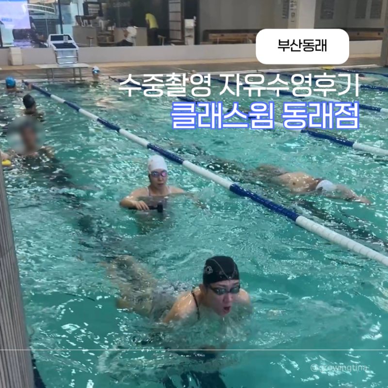 촬영 가능한 부산 수영장 클래스윔 동래점 평일 자유수영 방문후기 | 수영 1년3개월차