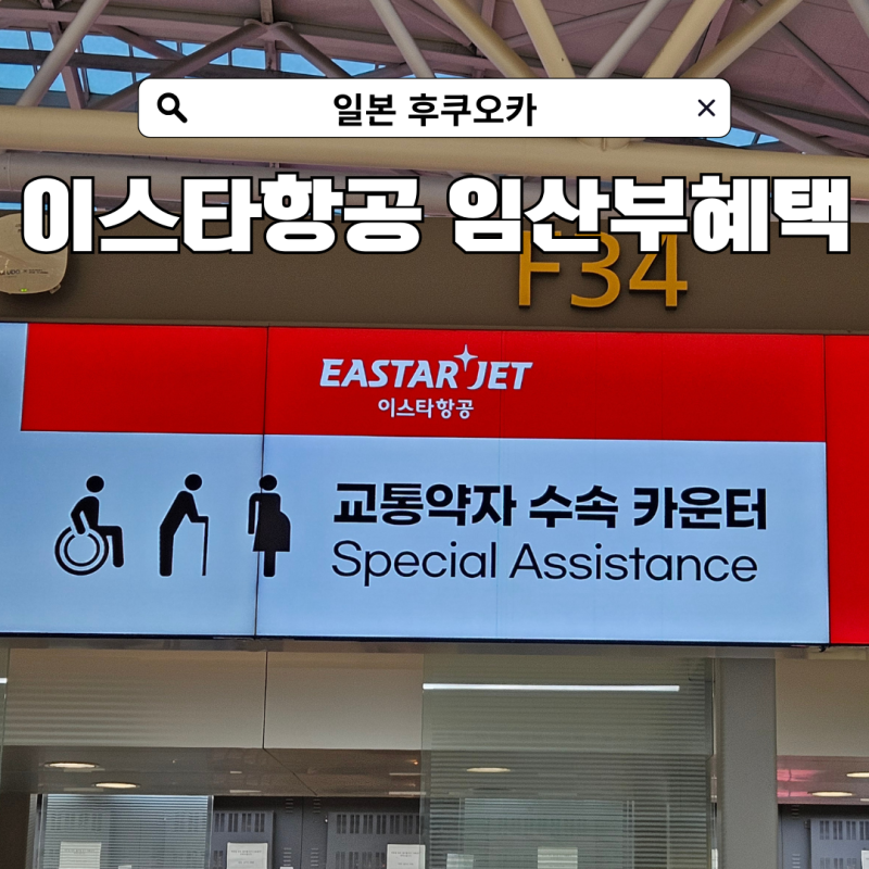 후쿠오카 태교여행 이스타항공 교통약자 임산부 혜택 좌석 지정