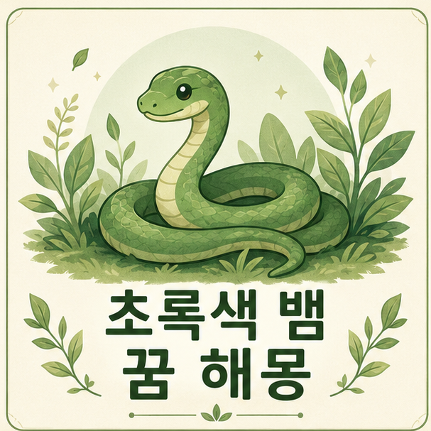 초록색 뱀 꿈 해몽: 상황별 의미와 풀이 정리