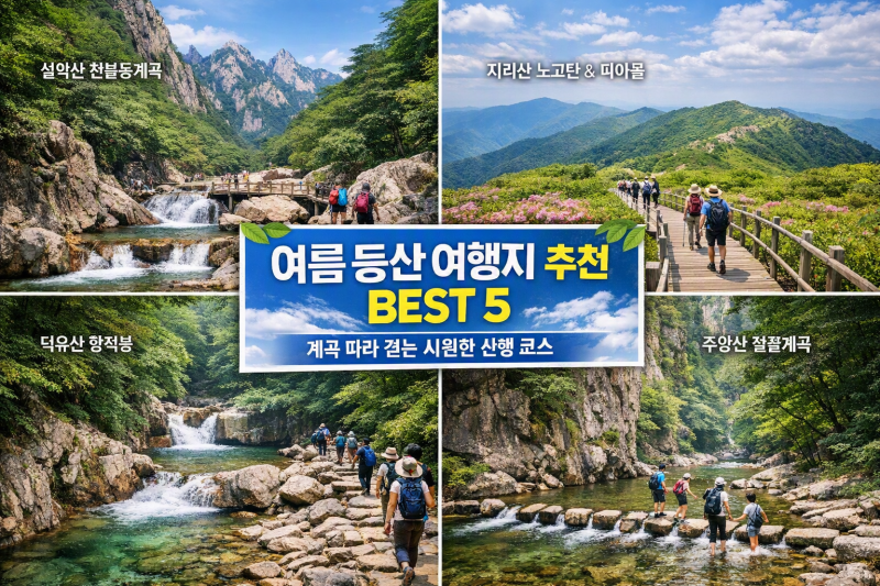 설악산·지리산·덕유산 여름 등산 코스 완벽 가이드