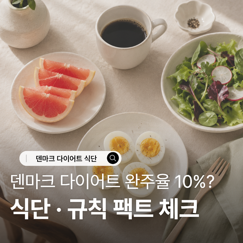 덴마크 다이어트 식단으로 2주 만에 체중 감량 성공하는 방법과 요요 방지법