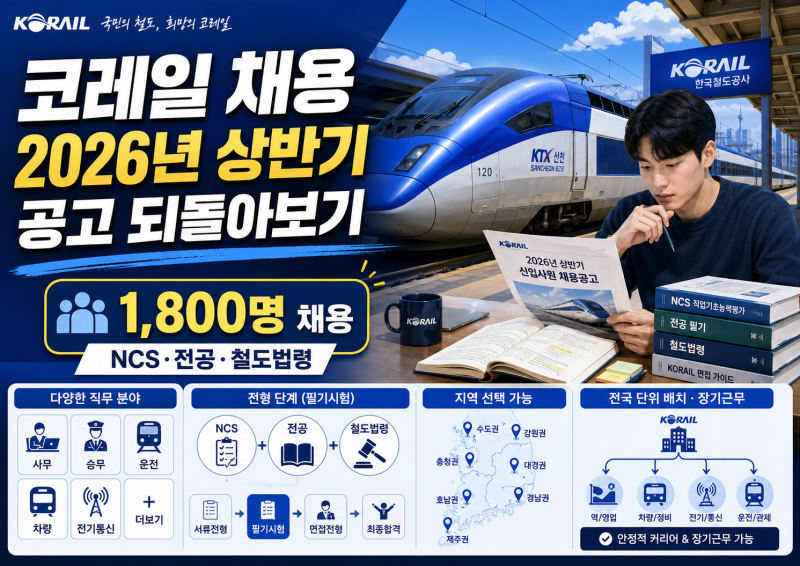 코레일 채용 2026년 상반기 공고 되돌아보기