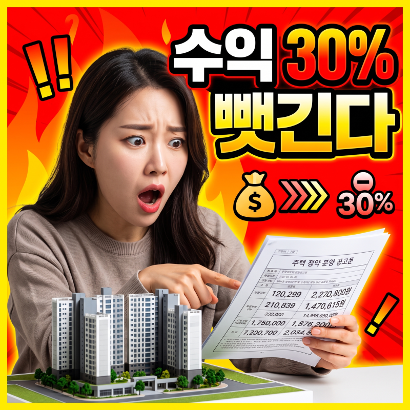 왕숙 A17 나눔형, 팔 때 수익 30% 떼인다고요?