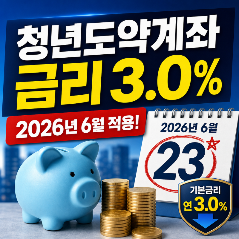 청년도약계좌 금리 3.0% 적용일정·은행별 비교·변동금리 전환시점 완벽가이드