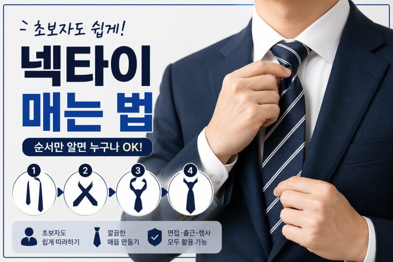 출근 전 5분이면 배우는 넥타이 매는 법