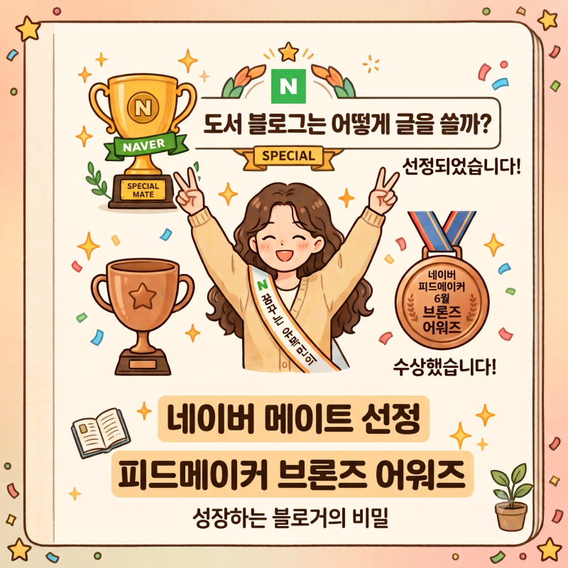도서 블로그 꿈꾸는 유목민 스페셜 메이트와 피드메이커 브론즈 어워즈 수상 블로그 글쓰기 ....