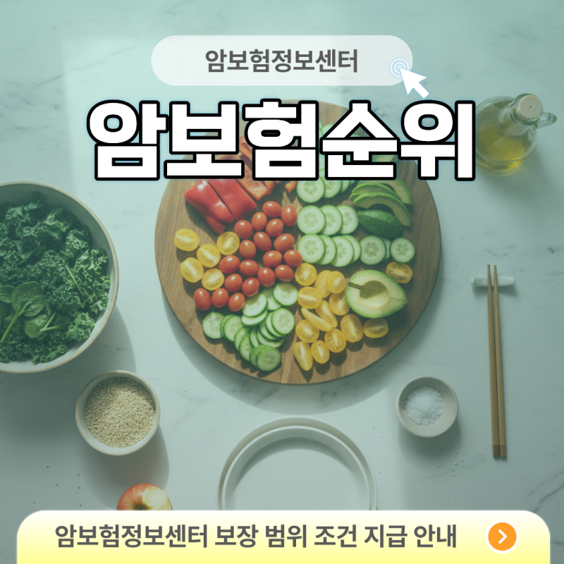 암보험순위 결정짓는 3가지 지표와 나이별 최적 매칭 분석