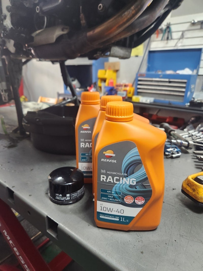 BMW F850GS 정비일지 #1 _렙솔 레이싱 10W-40 엔진오일 교환, 10W40이 의미하는 것은?