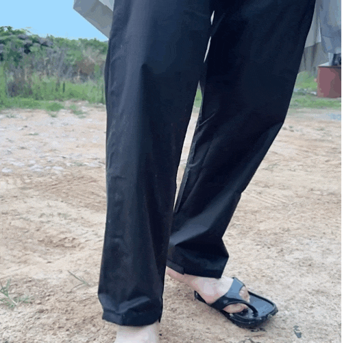 라피네 레인팬츠 우비바지 | 장마철 비옷바지로 직접 입어본 후기