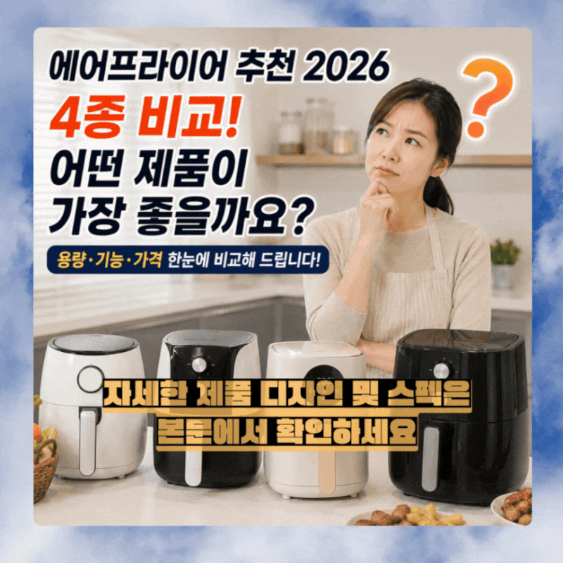 에어프라이어 추천｜아이닉·쿠쿠·홈플래닛·버디쿡 비교, 몇 L를 사야 후회하지 않을까?｜MO....