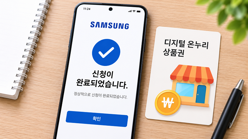 삼성닷컴 온누리상품권 신청 확인 방법, 신청했는데 소식이 없을 때