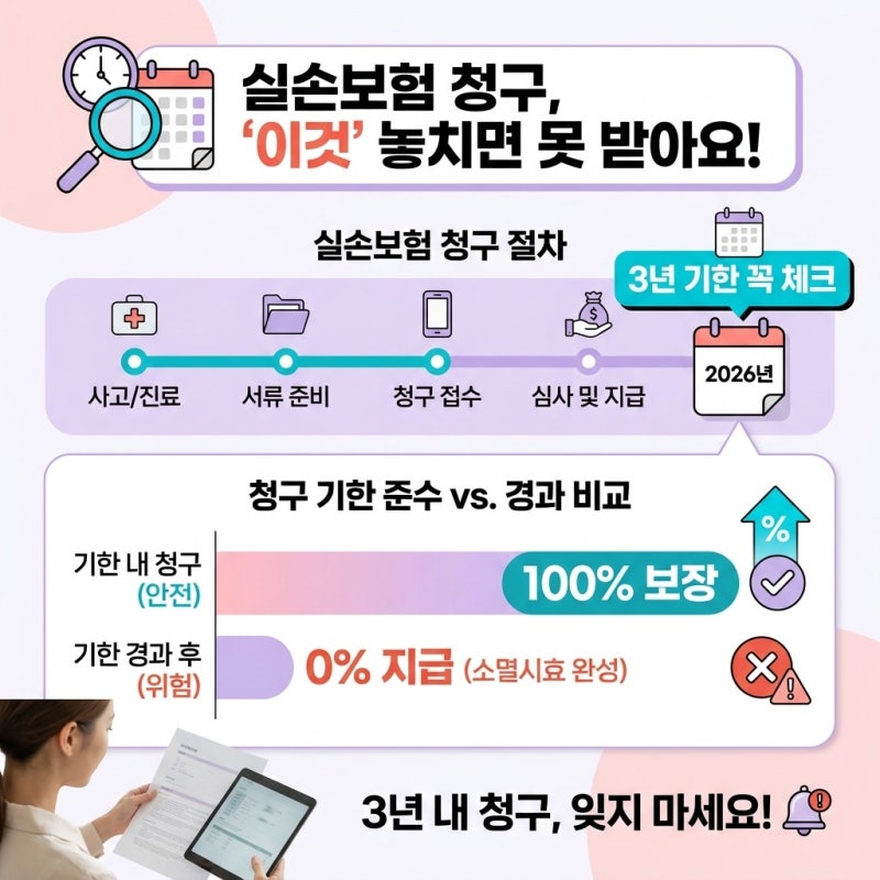 실손보험 청구기한 보험금을 늦게 청구하면 어떻게 될까, 주말에 서랍 정리하다 발견한 영수....