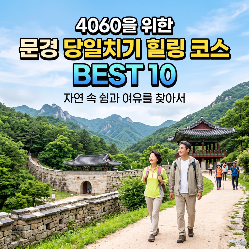 4060을 위한 문경 당일치기 힐링 코스 BEST 10