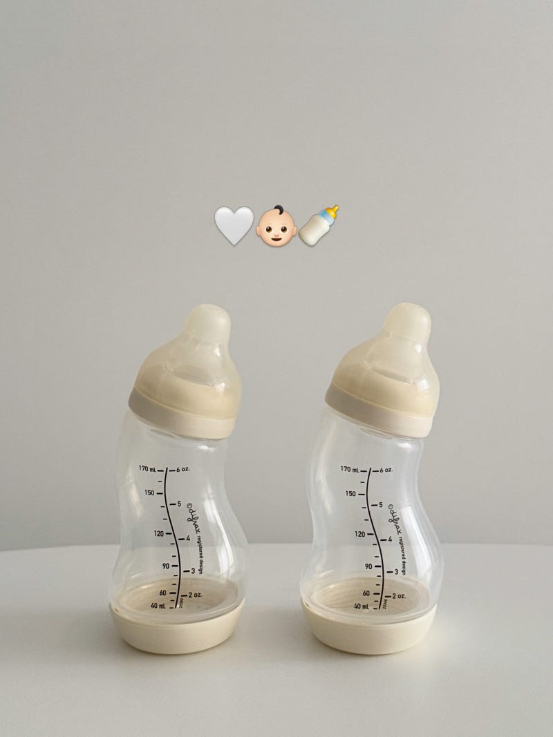 디프락스 젖병 후기 입이 작은 신생아 젖병 추천 / 배앓이 없는 내로우넥 젖병 추천