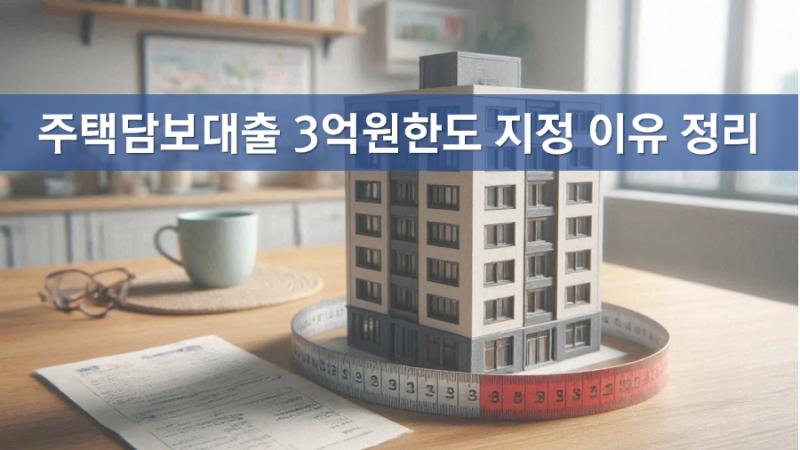 주담대 한도 3억, 주택담보대출 대출제한, 아파트 대출 축소 원인, 2026년 가계부채 관리 방안,....