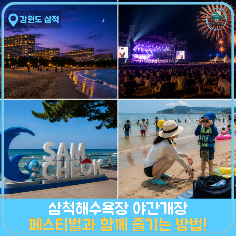 삼척해수욕장 야간개장 언제까지? 운영시간 주차 준비물 정리