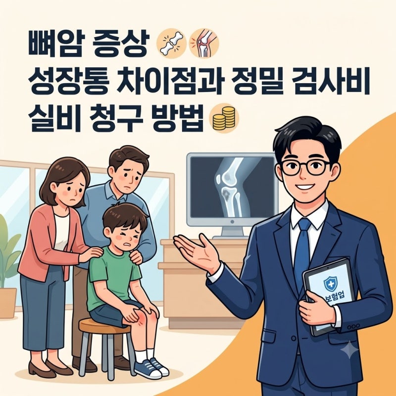 뼈암 증상 성장통 차이점과 정밀 검사비 실비 청구 방법