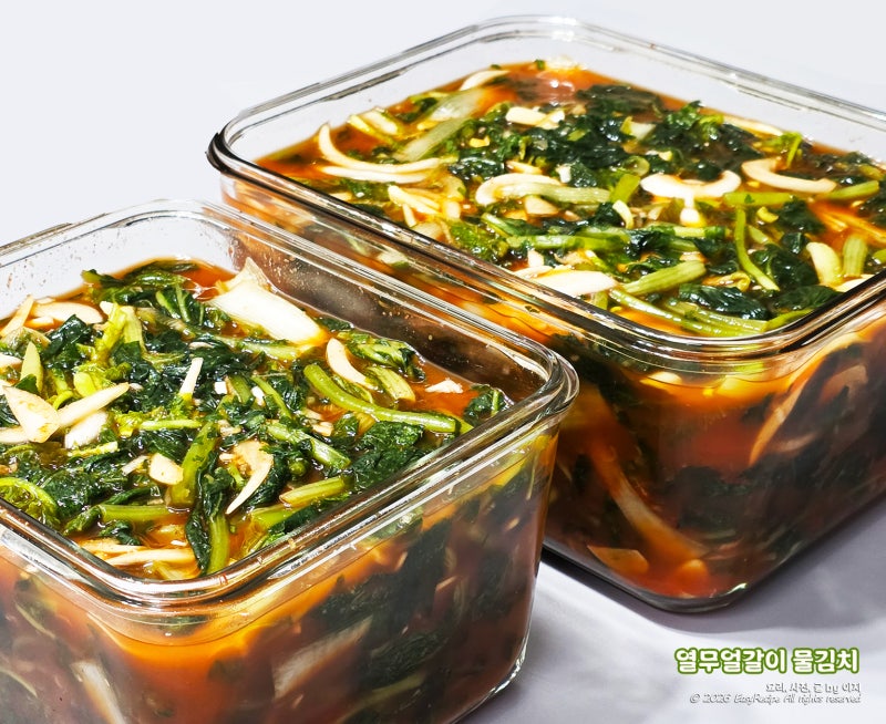 감칠맛 나는 육수로 만든 열무얼갈이 물김치 레시피 만드는 법