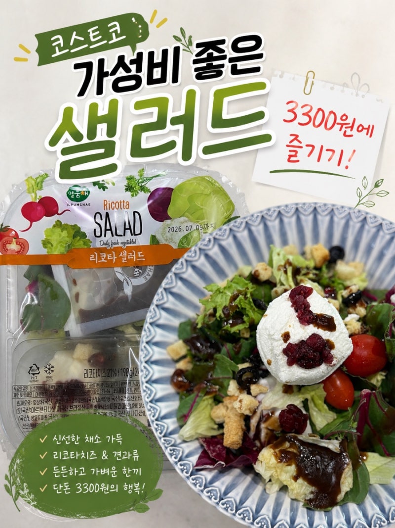 코스트코 추천상품! 가성비 좋은 샐러드팩 한 번 사면 계속 담게 되는 이유