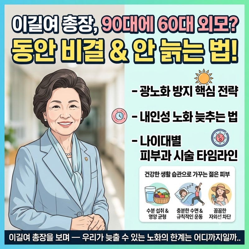 이길여 총장을 보며, 우리가 늦출수 있는 노화의 한계는?