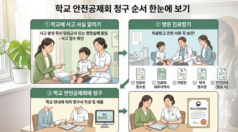 내 아이 학교에서 다쳤다면? 학교 안전공제회 신청방법 총정리
