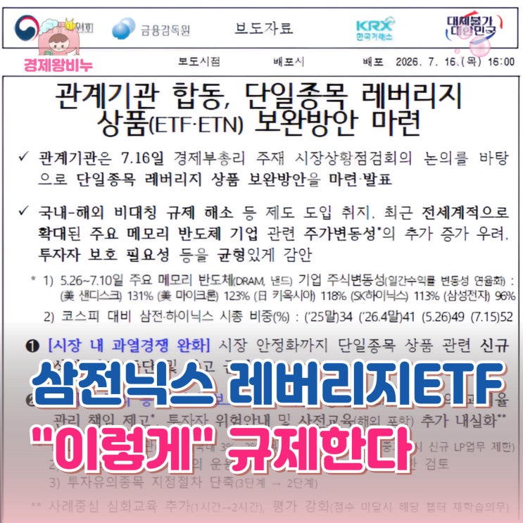 "3천만원 없으면 불가능" 단일종목 <b>레버리지</b> ETF <b>예탁금 상향</b>