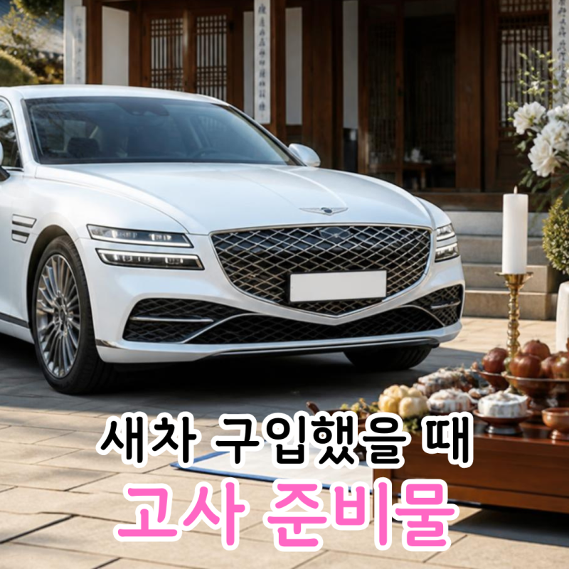 새차 고사지내는법 필요한 물건의 뜻 의미