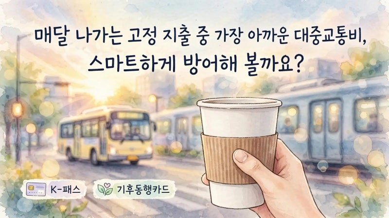 [2026년 최신] 대학생 알바비 관리의 시작! K패스 기후동행카드 비교로 한 달 교통비 아끼는 팁