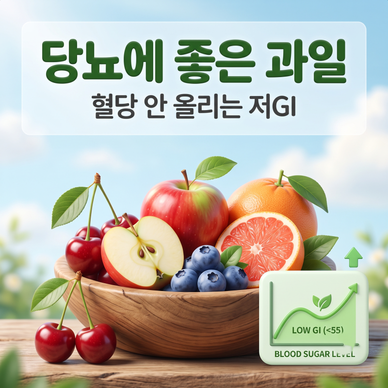 당뇨에 좋은 과일, 혈당 안 올리는 저GI 과일 고르는법