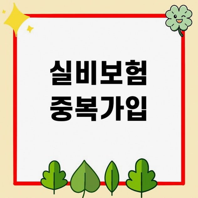 실비보험 중복가입, 비례보상, 중지제도, 본인부담상한제 총정리