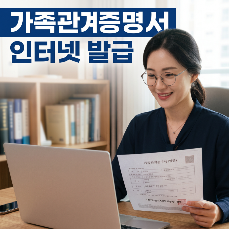 가족관계증명서 발급 방법 총정리｜온라인 무료 발급, PDF 저장, 출력까지