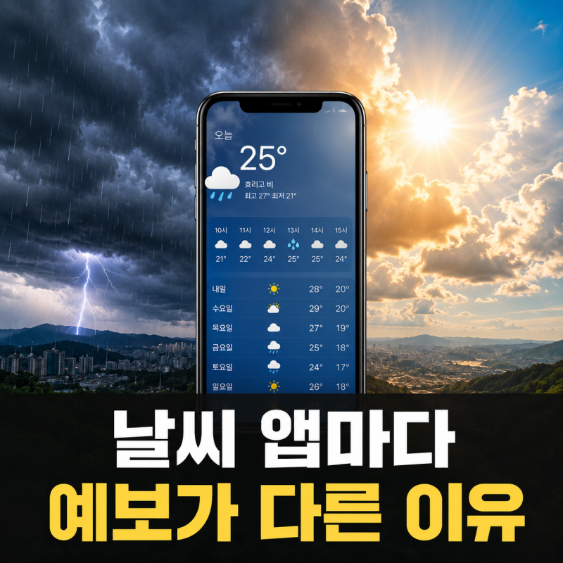 정확한 날씨 앱 추천, 윈디가 1위인 진짜 이유