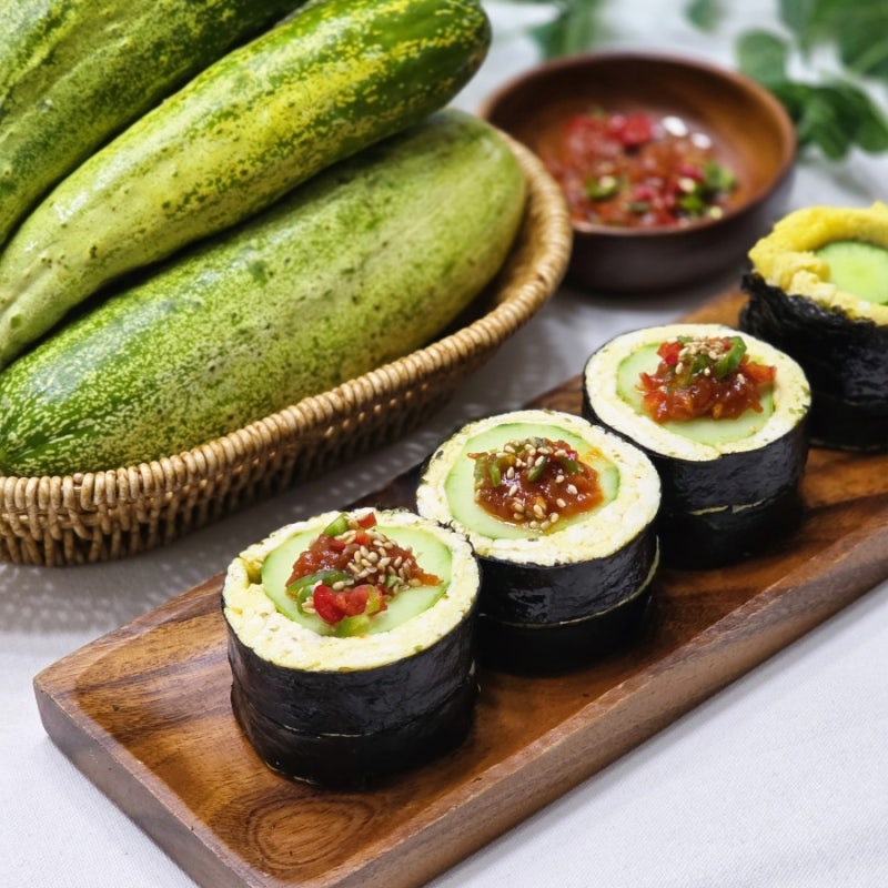 통오이김밥 만들기 밥 대신 계란두부지단으로 포만감까지 챙겼어요