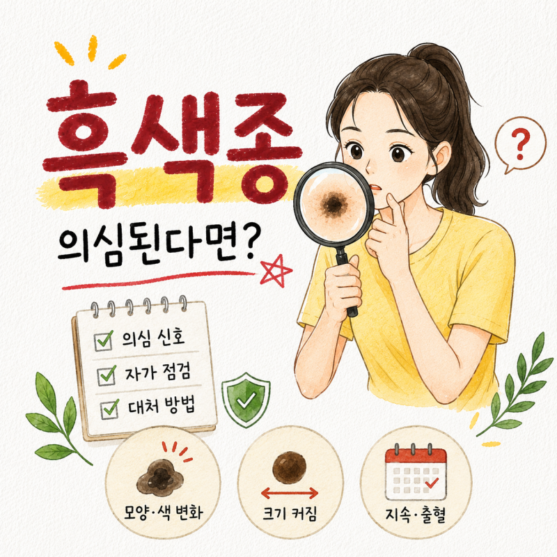 피부에 생긴 점, 혹시 흑색종일까? 확인해야 할 흑색종증상과 대처 방법