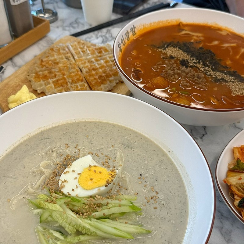 [강릉] 강릉역 근처 장칼국수 콩국수 현지인 밥집 - 장인장칼